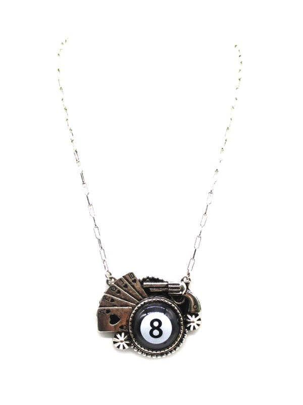 Ask Again Later – 8 Ball Charm Necklace