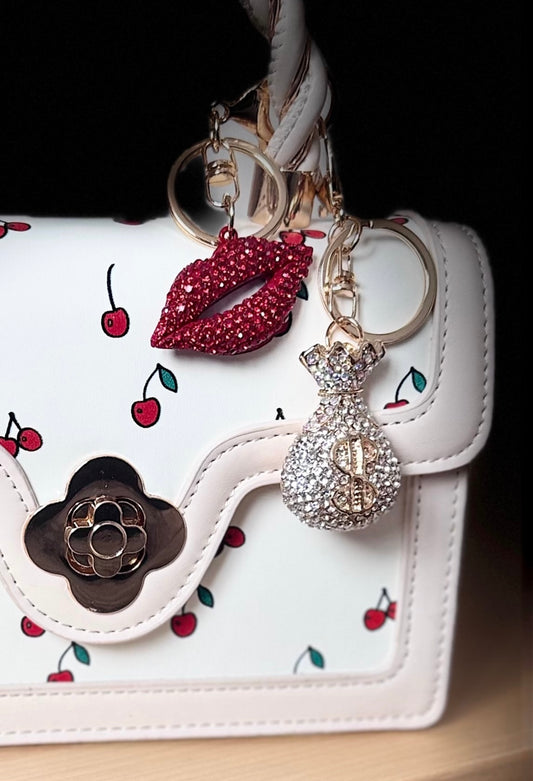 Cherry Kiss Keychain Set – Giftable Fun Keychain Set for Women