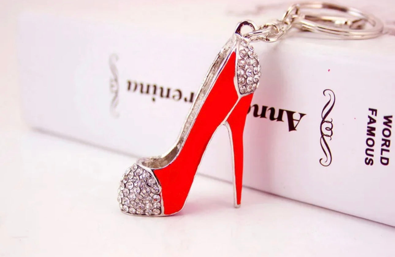 Red High Heel Keychain – Glam Girl Bag Charm Accessory