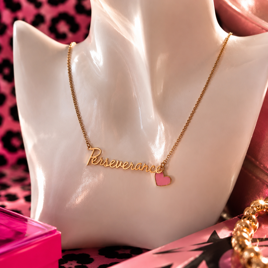 PERSEVERANCE Heart Necklace