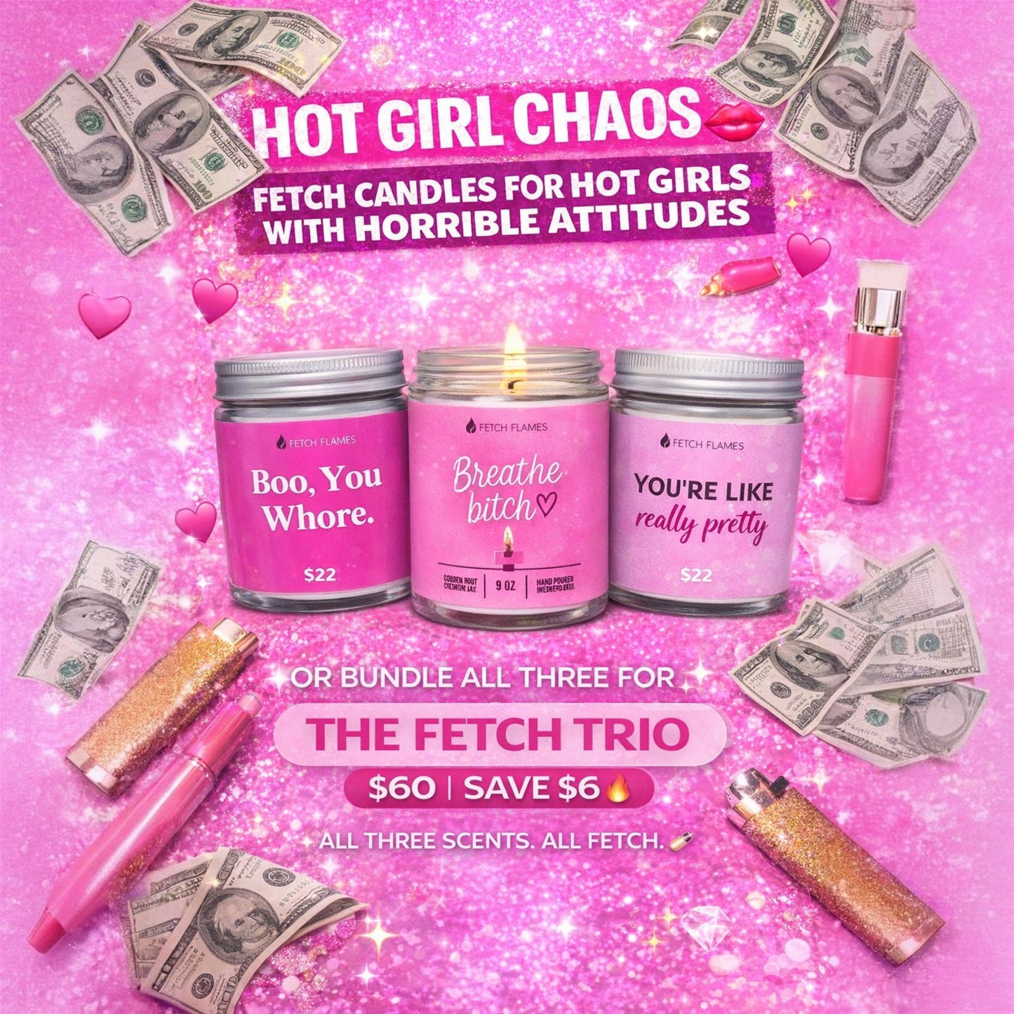 Funny Girl Candle Gift Set – The Fetch Trio Bundle