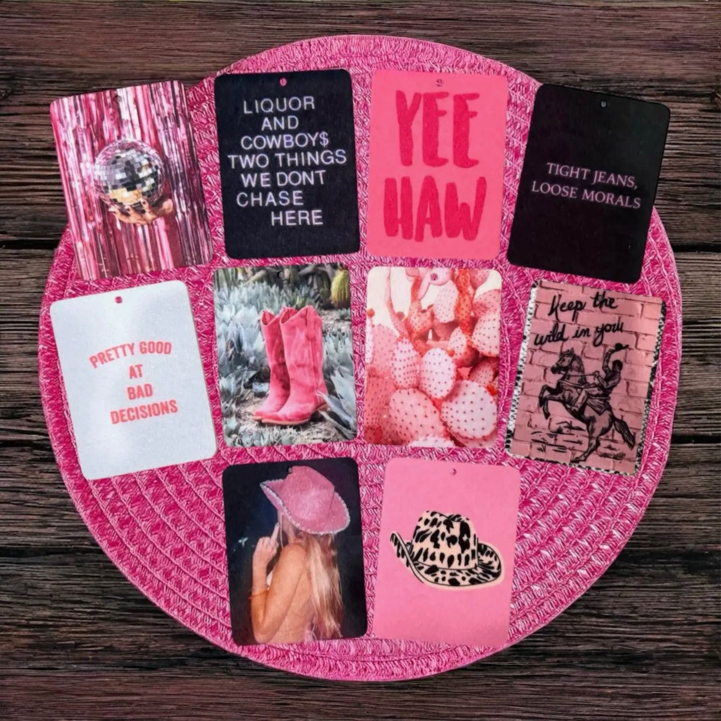 Western Cowgirl Keychain Tags – Hot Girl Statement Accessories