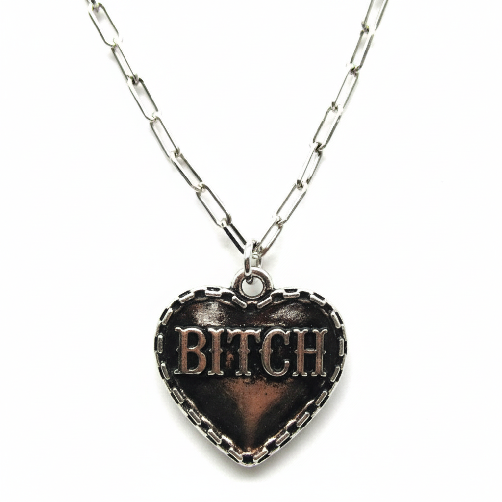 Pretty Bitch Necklace close-up detail