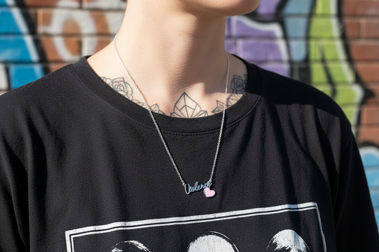 Violence Heart Necklace lifestyle shot